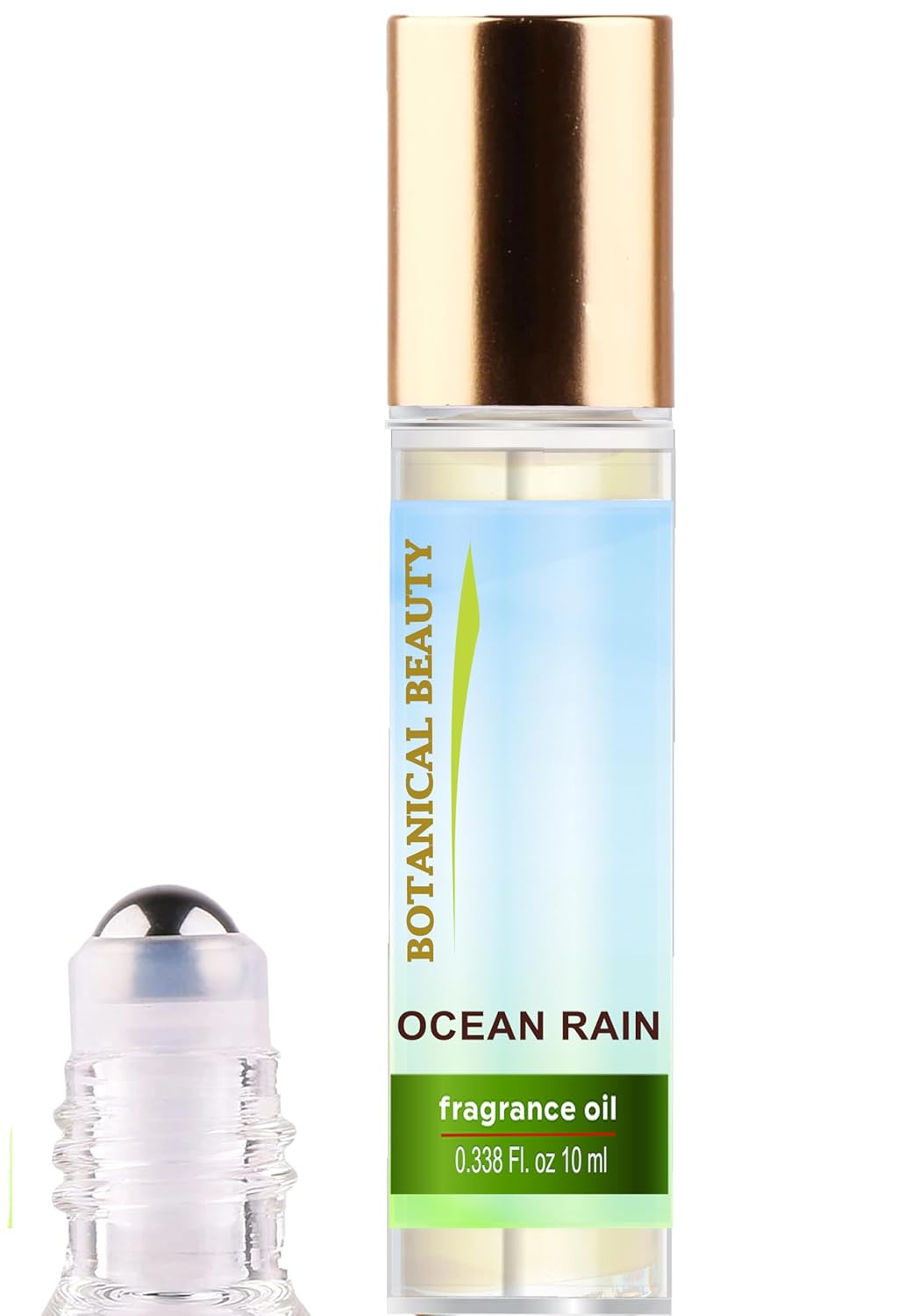 Botanical Beauty OCEAN RAIN FRAGRANCE OIL ROLL-ON 0.338 FL OZ (10 ML) Rollerball Perfume, Alcohol-Free, Long Lasting