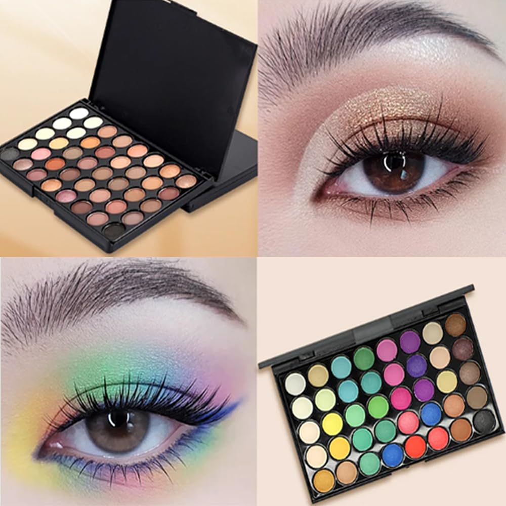 Eyeshadow Palette 40 Color Makeup Palettes Matte Eyeshadow Waterproof Makeup Mixer Palette Make-up For Women Beauty (Type A)