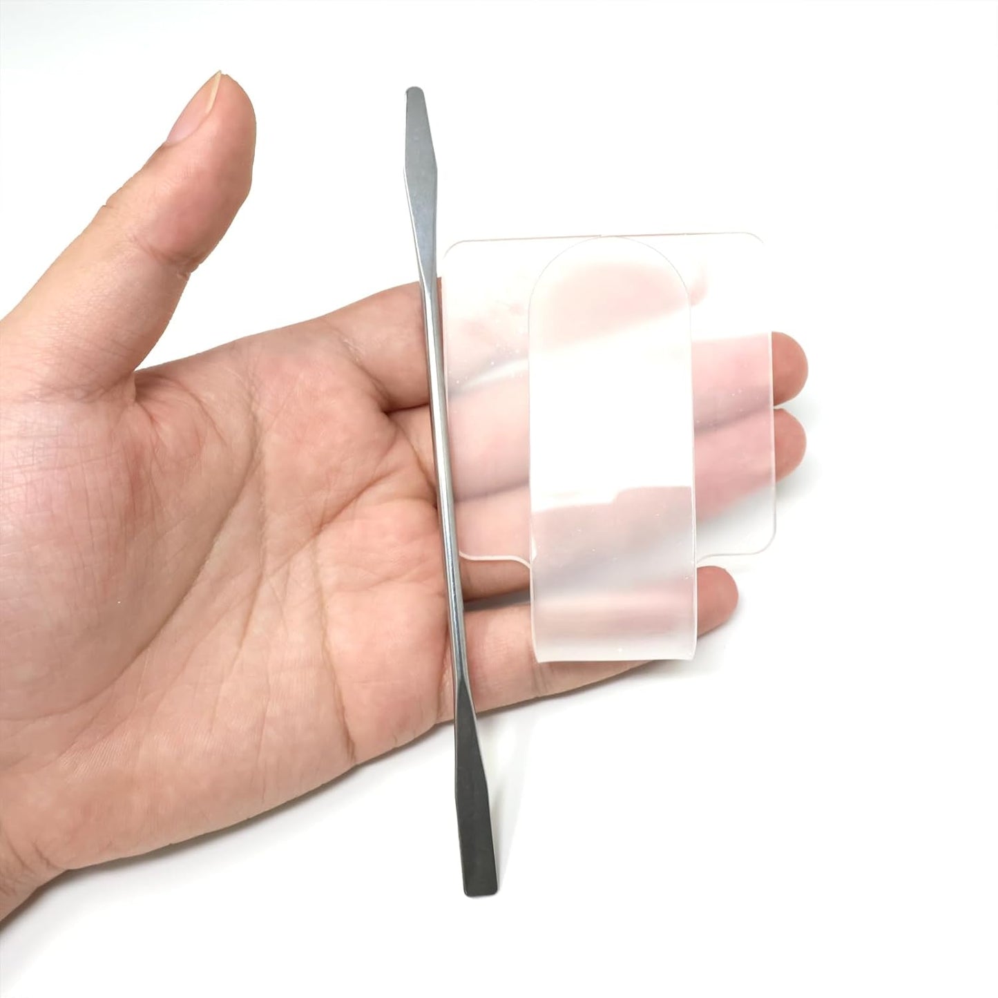 yueton 2SET Handheld Square Color Palette Acrylic Color Palette Beauty Color Palette Beauty Concealer Plate Liquid Foundation Color Palette Nail Art Transparent Palette for Makeup Foundation