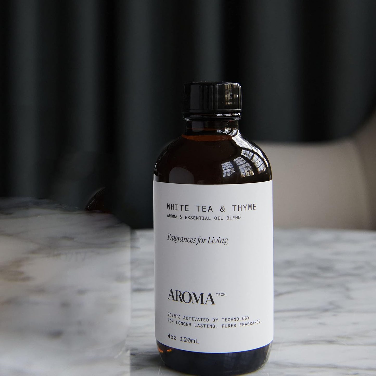 AromaTech The Hotel & White Tea & Thyme Set | Aroma Diffuser Essential Oils Blend of Peach, Red Rose, Pine, White Tea, Thyme, Amber - 120 Milliliter