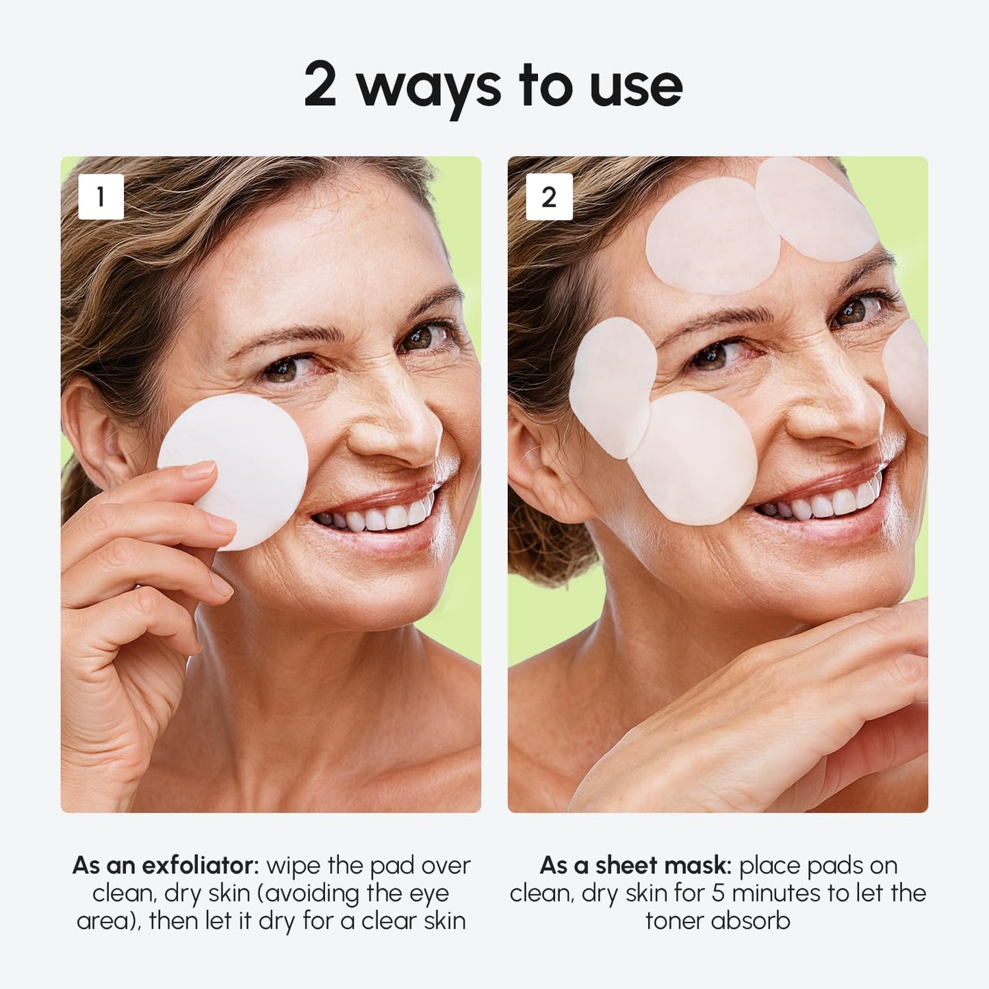 MAREE Blemish Acne Clearing Polishes - Daily Facial Radiance Toner Pads - Witch Hazel Pads Acne Face Toning - Acne Skin Care with BHA Salicylic Acid - Blemish Clearing Witch Hazel Device