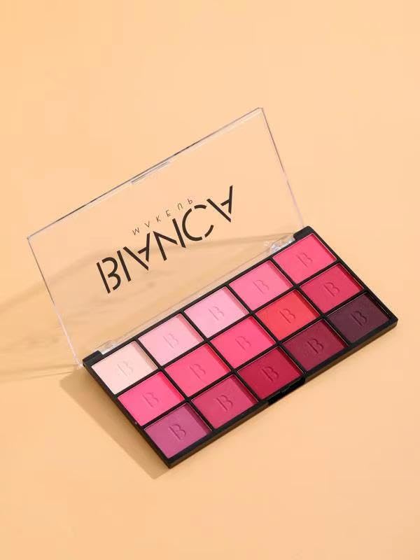 15 Colors Eyeshadow Palette | Versatile Range for Unlimited Eye Looks. (Rose)