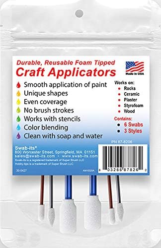Swab-its® Hobby-Tips™ Durable & Reusable Craft Applicators: 87-8206