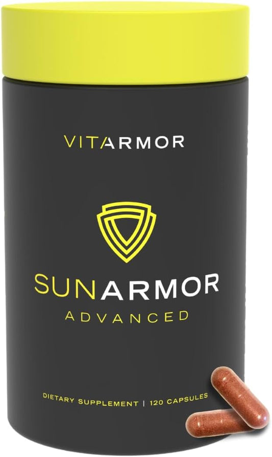 SunArmor Advanced with Nicotinamide and Powered by Polypodium Fights The Signs of Photoaging, Use with Sunscreen, Dermatologist Developed, 120 Capsules