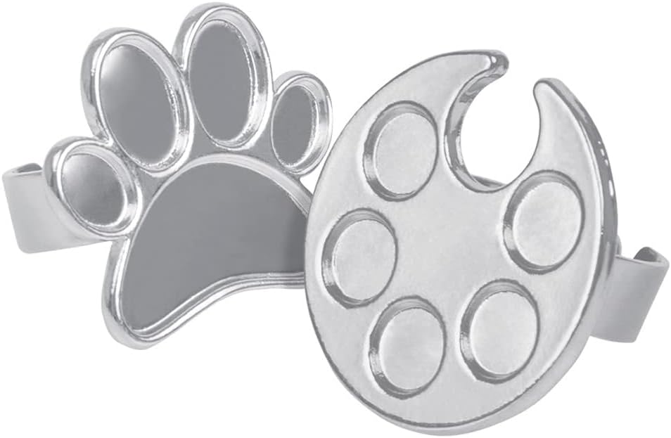 2 Pcs/Lot Mini Manicure Palette Wearable Metal Nail Art Polish Holder Paint Palette Finger Rings Nail Art Tools Palettes Palette Cups