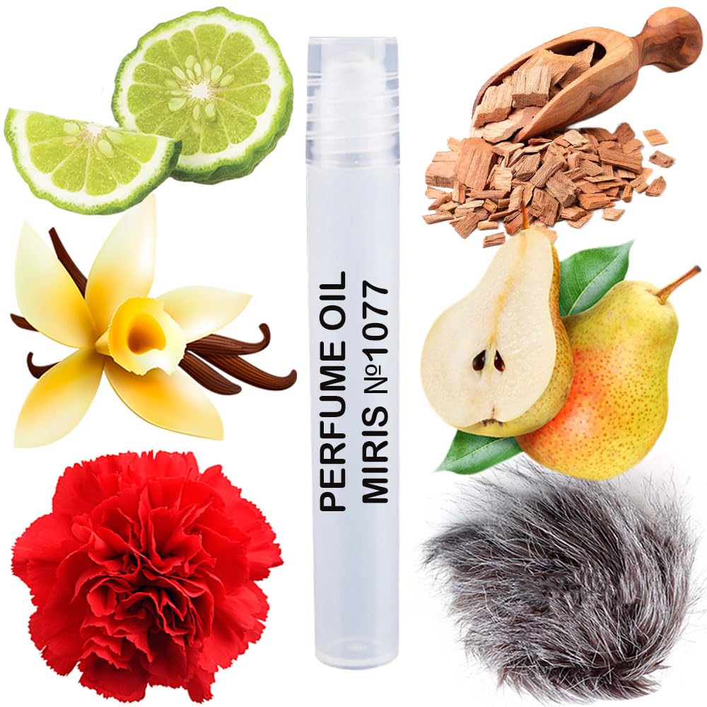MIRIS Perfume Oil No. 1077, Inspired by Wild Pears, Long-Lasting Unisex Roll-On For Women and Men, Rollerball 0.34 Fl Oz / 10 ml