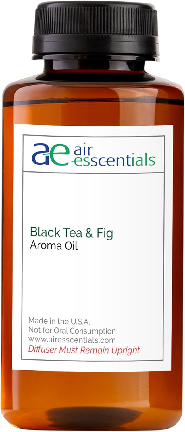 Black Tea & Fig Aroma Oil, Essential Oils Blend for Diffusers & Scent Machines, Herbal Fruity Blend and Amber, Aromatherapy, Cold Air Diffuser Compatible, 300 mL