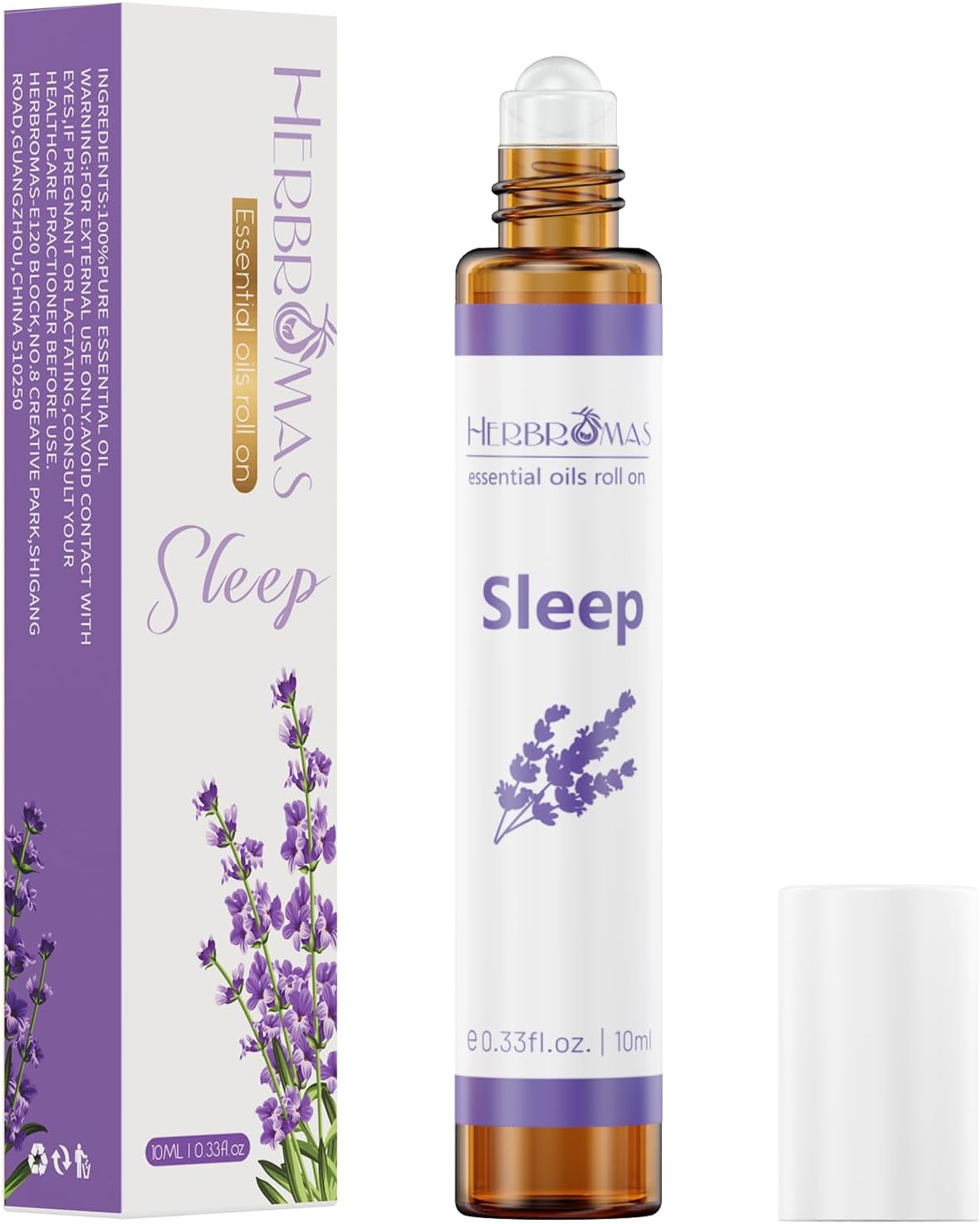 Aromatherapy Essential Oil Roll On Blend Relaxation Gift for Women, Natural and Pure Essentail Oils with Travel Size Roller Ball Bottle (Breathe, 1)