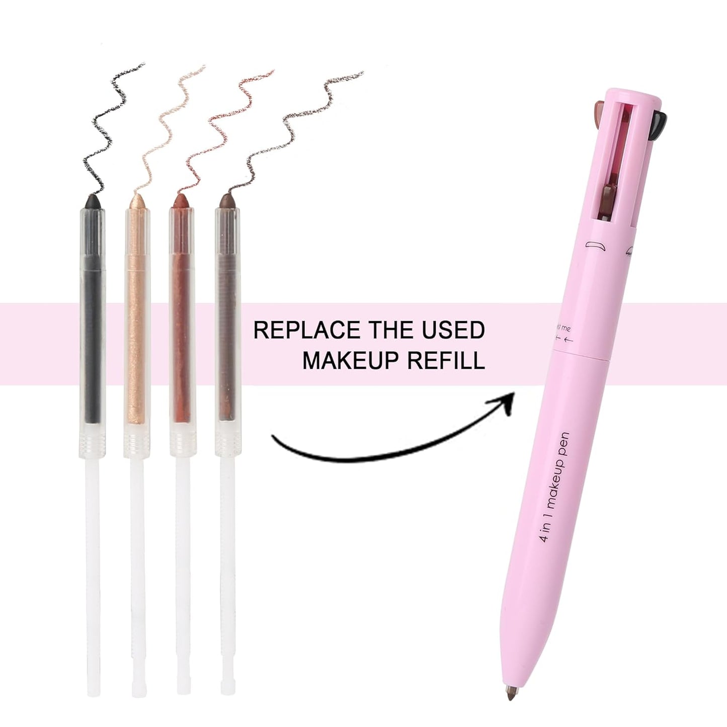 4 in 1 Makeup Pen Refill Coral Champagne