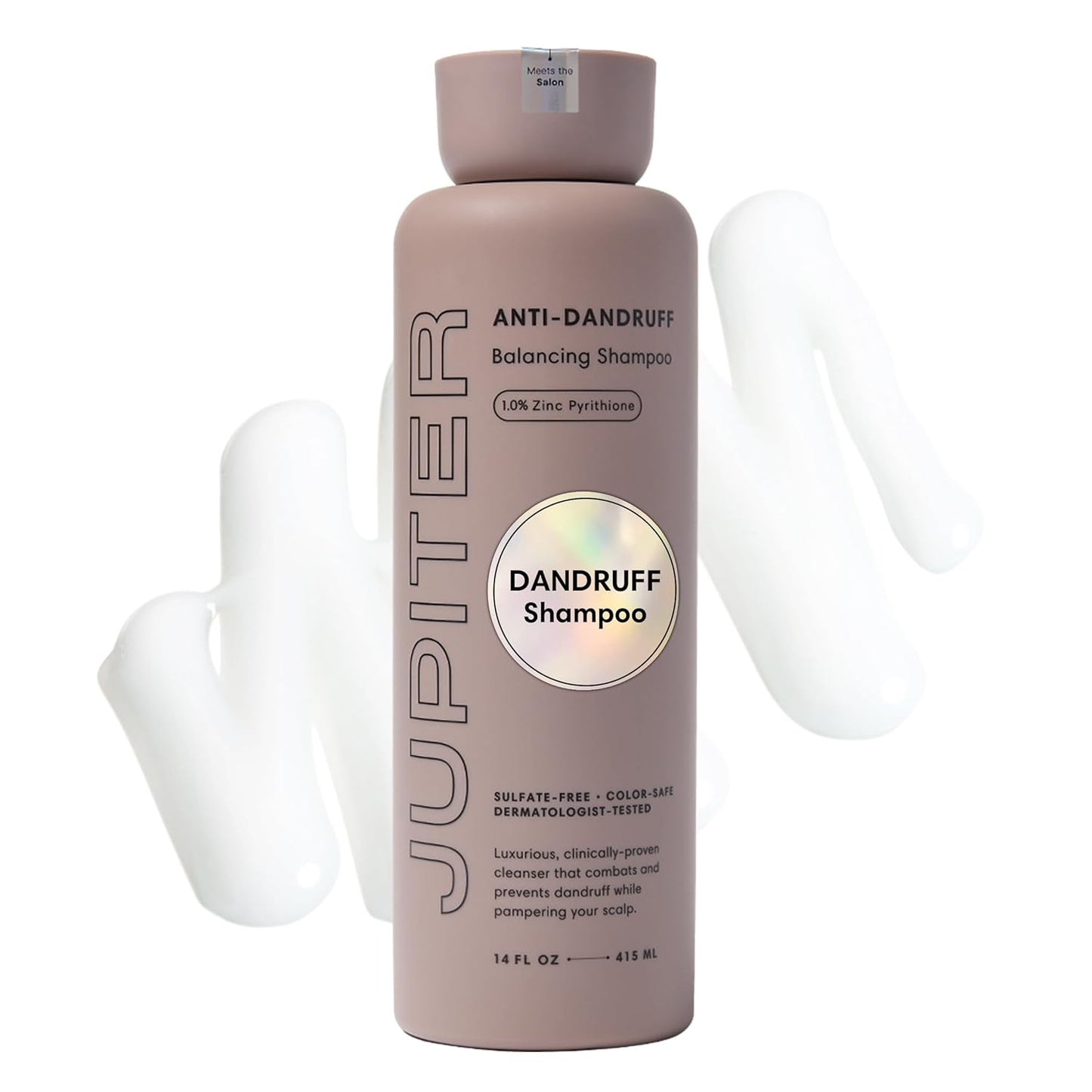 Jupiter Anti Dandruff Shampoo - Shampoo for Men & Women for Flaky, Itchy, Oily, & Dry Scalp - Nourishes Scalp and Reduces Breakage & Flakes - Color-Safe, Sulfate-Free, Paraben-Free