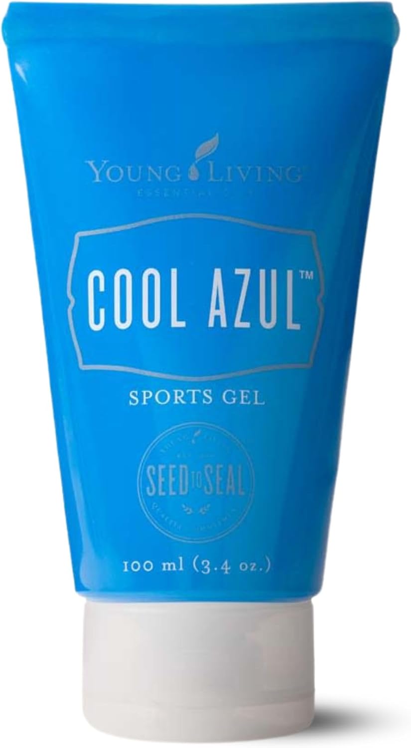 Young Living Cool Azul Sports Gel, 3.4 oz | Body Care | Non-Sticky, Aloe-Based Formula | Soothes Muscles During Massage | Warming & Cooling Sensations | Vegan-Friendly | Ideal for Post-Exercise