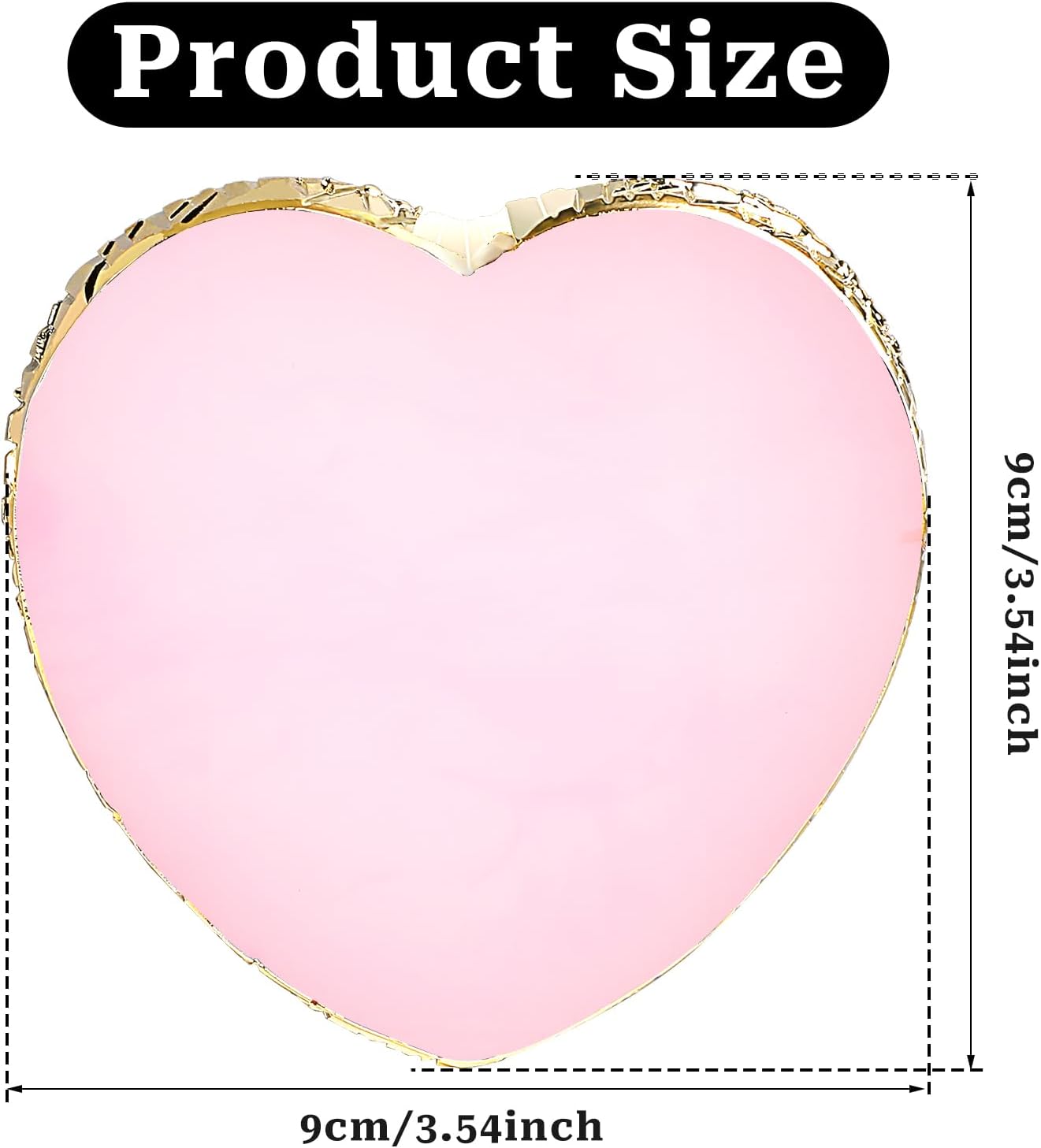 Resin Nail Art Palette Nail Mixing Palette Nail Art Painting Mixed Color Palettes Gold Edge Nail Holder Display Board Cosmetic Mixing Tools (Pink)