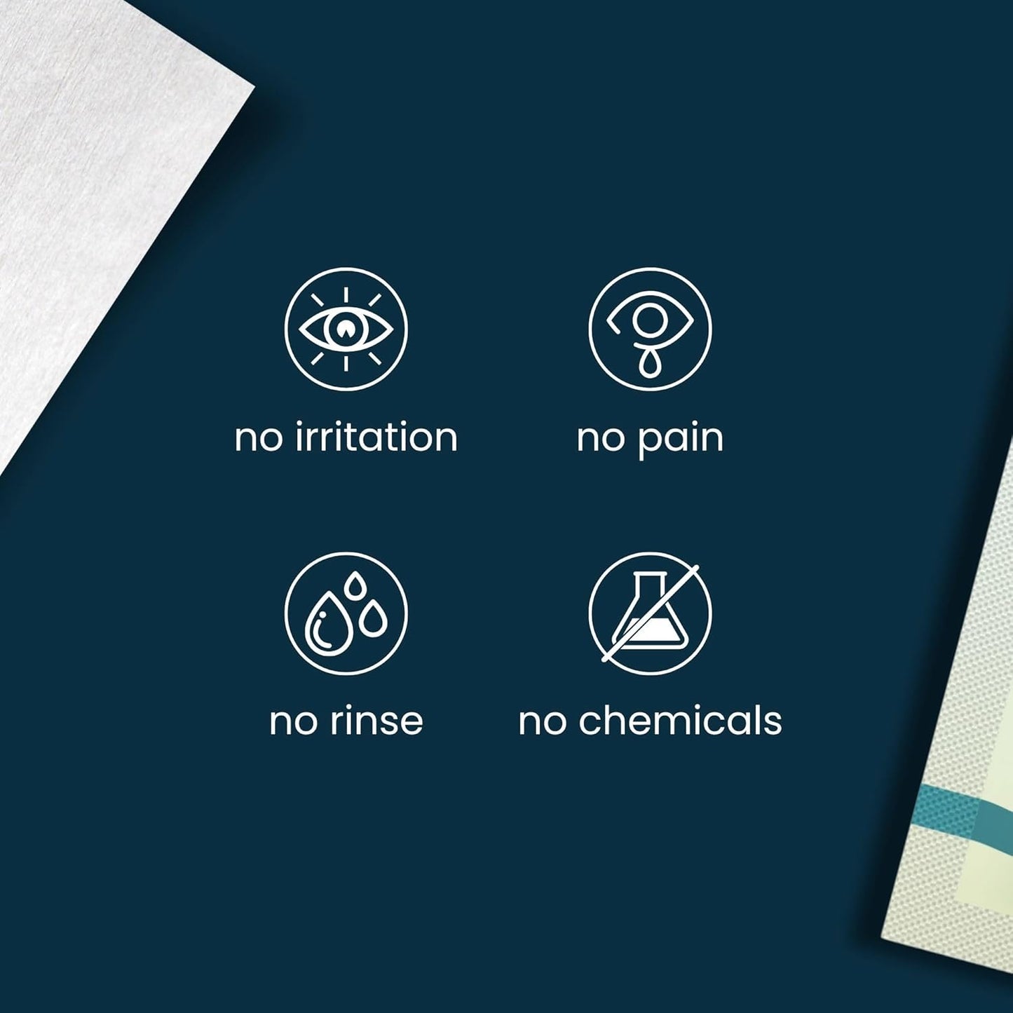 NOVEHA 60PCs Tea Tree Oil Eyelid & Lash Wipes | With Hyaluronic Acid, Green Tea & Chamomile For Blepharitis, Itchy & Stye Eyes, Individually Wrapped, Natural Eyelash Makeup Remover & Daily Cleanser