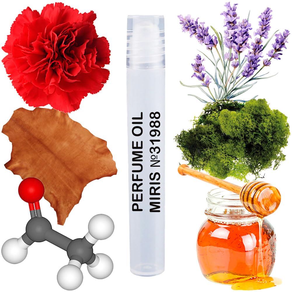 MIRIS Perfume Oil No. 31988, Inspired by Uomo, Long-Lasting Men Roll-On, Rollerball 0.34 Fl Oz / 10 ml