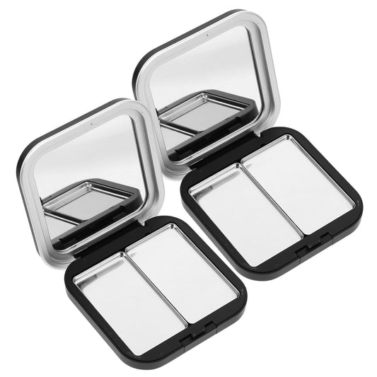 Makeup Pallet Magnetic Travel Containers Eyeshadow Palettes 2pcs Empty Eyeshadow empty eyeshadow empty makeup makeup Makeup Empty Empty Eyeshadow Containers Makeup Pallet Black Eyeshadow