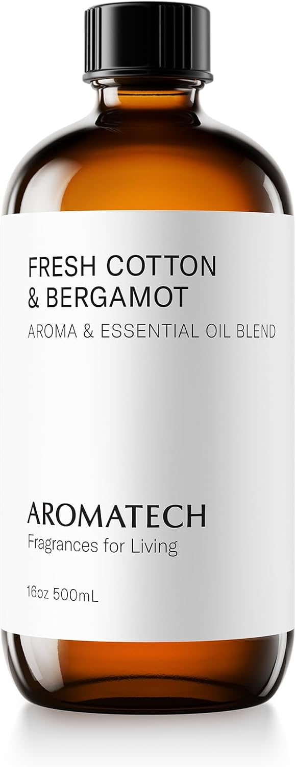 AromaTech Fresh Cotton & Bergamot for Aroma Oil Scent Diffusers - 500 Milliliter