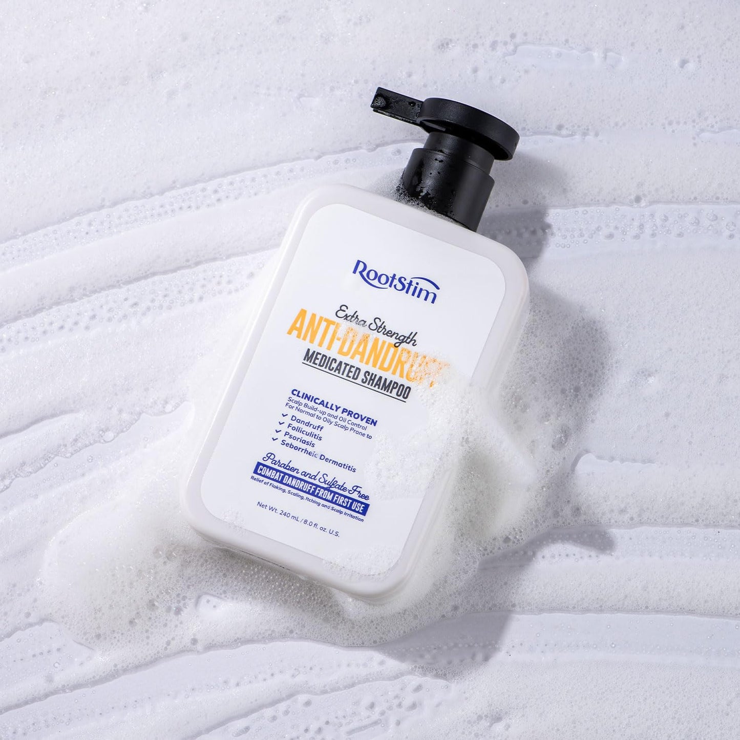 Seborrheic Dermatitis & Folliculitis Dandruff Shampoo: Anti Fungal Medicated Shampoo for Healthy Scalp with Selenium Sulfide & Botanical Extracts - Flakes Itchy and Oily Scalp Relief Stop Hair Loss