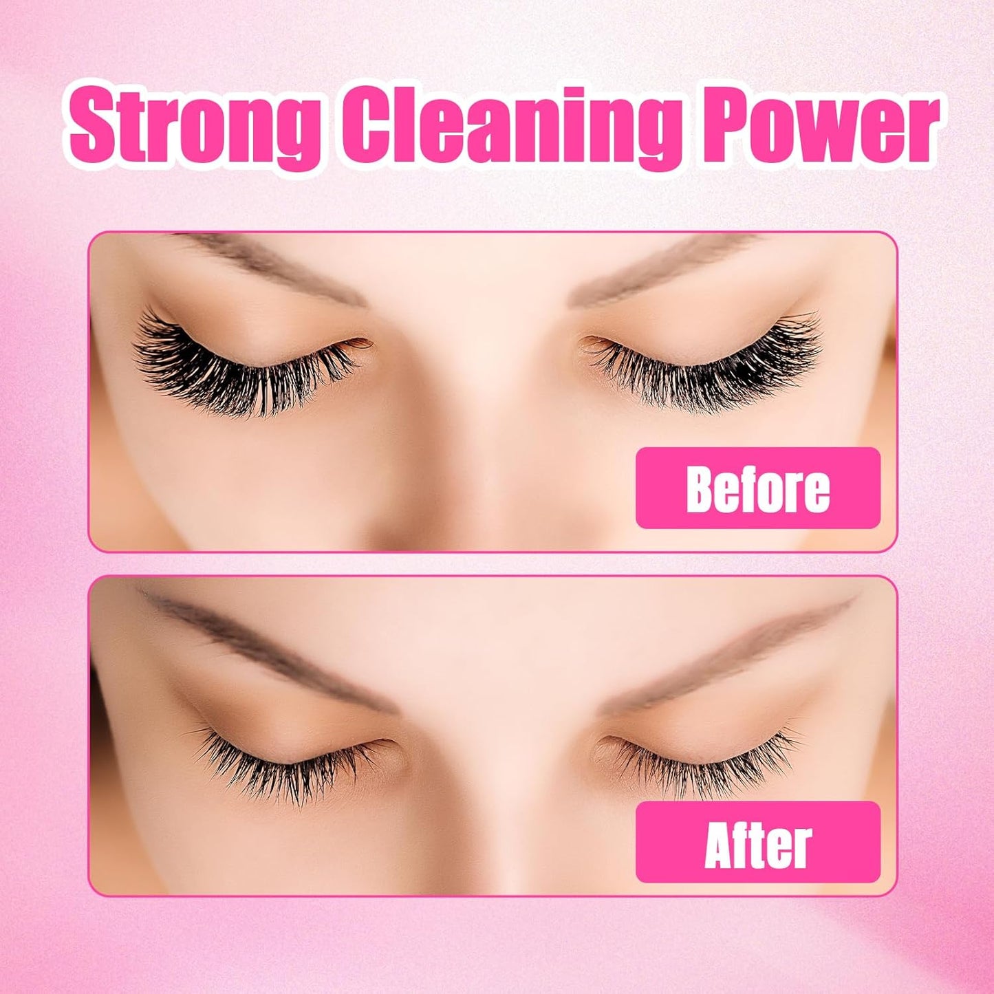 Wendy Lash Remover for Eyelash Extensions: Effectively Cluster Glue Remover Cream, Pink Strawberry