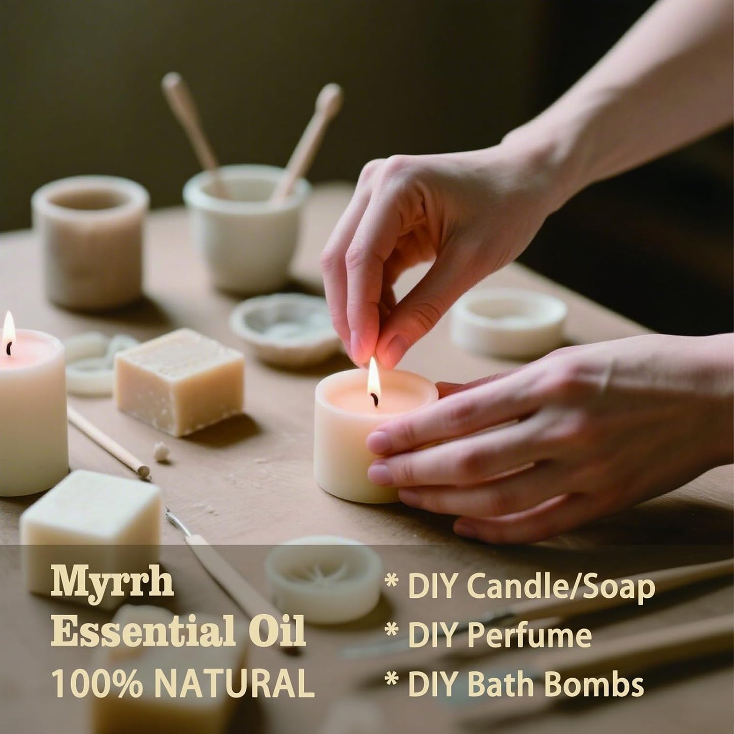Myrrh Fragrance Oil-Myrrh Essential Oil 8.33oz (250ml)-100% Pure Natural Scent for Diffusers, Candles, Soap Making & Aromatherapy-Relaxing Home & Gift Essential Oil for Bath, Massage