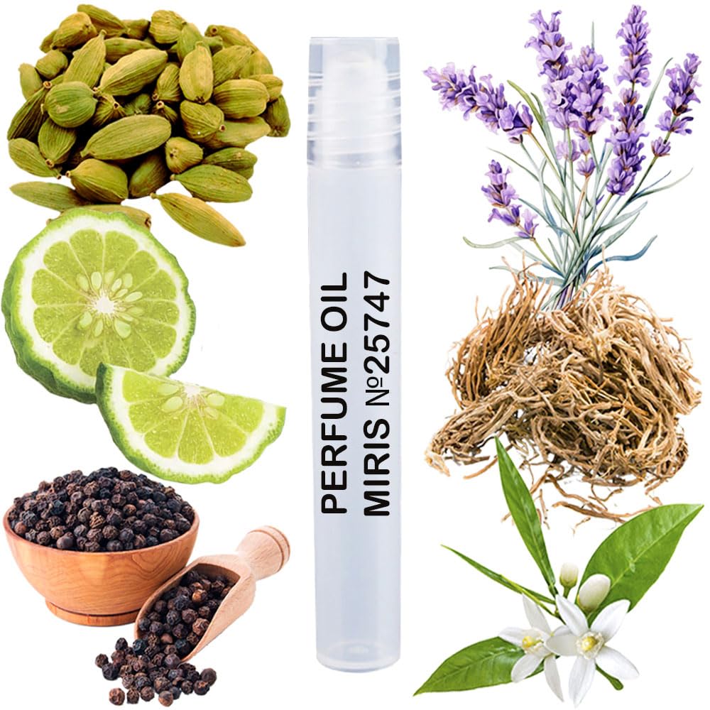 MIRIS Perfume Oil No. 25747, Inspired by Icon, Long-Lasting Men Roll-On, Rollerball 0.34 Fl Oz / 10 ml