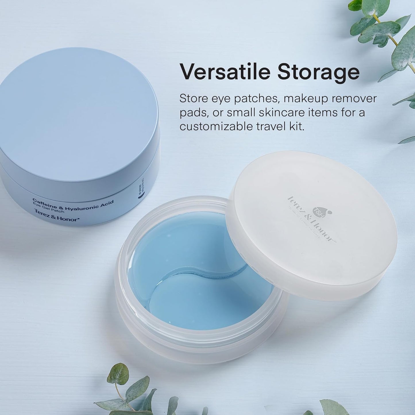 Small Travel Containers for Skincare: 2 Jars Korean Mini Containers with Lids for Toner Pads & Under Eye Patches DIY - Travel-Friendly, Reusable, Leak Proof Skincare Storage, Made in Korea