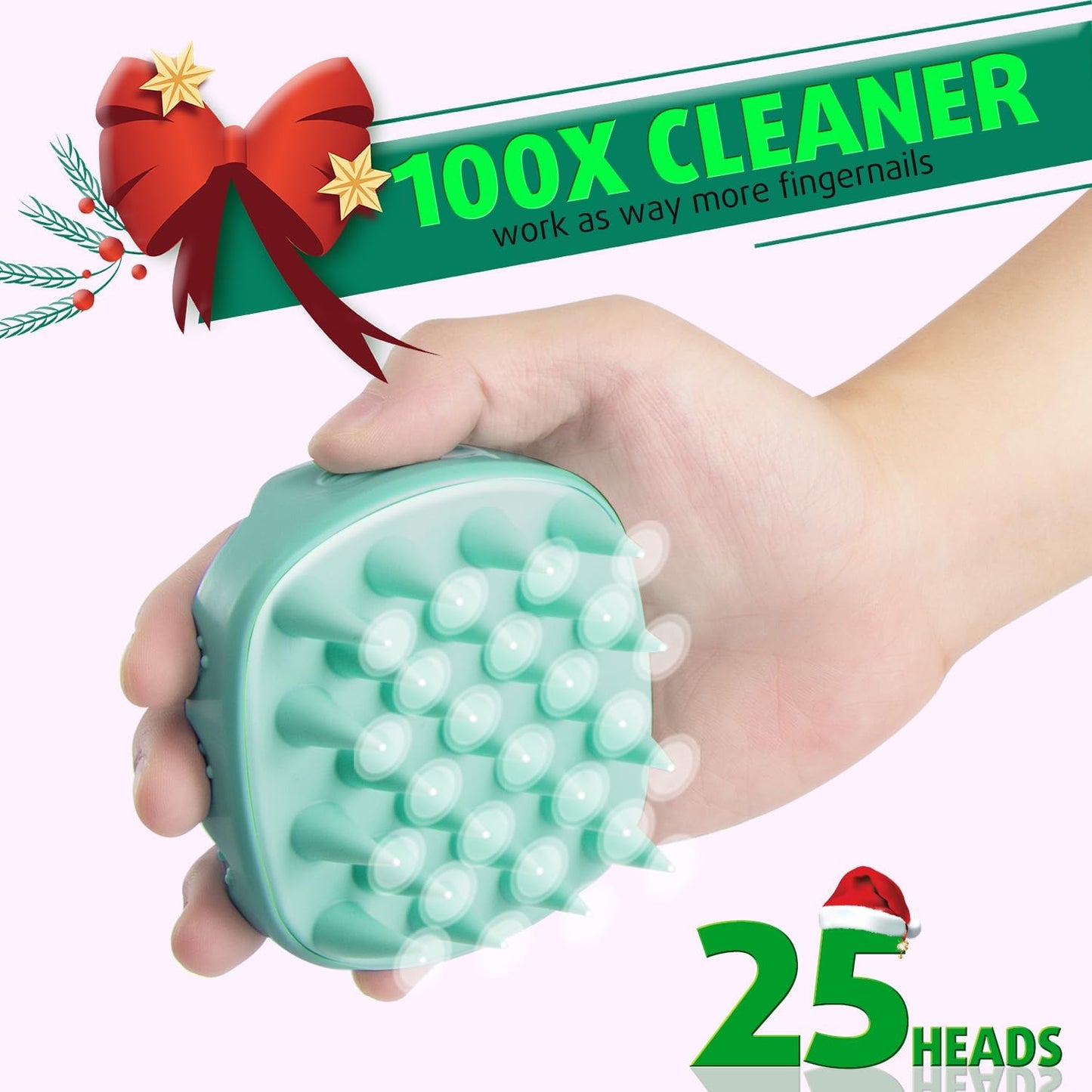 Cbiumpro 2-Pack Scalp Massager Shampoo Brush, Ultra Soft Silicone Scalp Scrubber Exfoliator Brush for Hair Growth & Dandruff Removal - 100% Fit All Hair Types