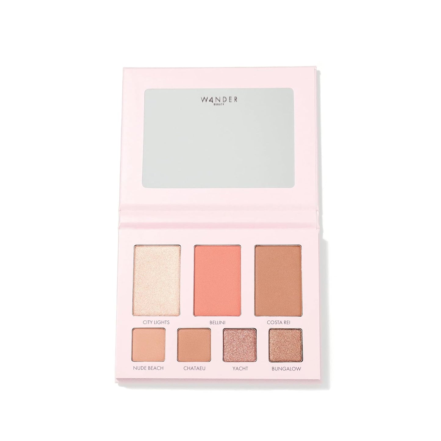 Wander Beauty Getaway Eye & Face Palette - Sunkissed (Light/Medium) - Full Face Makeup Palette Enriched With Vitamin E - For Day & Night Looks - 4 Shadows, Highlighter, Blush, and Bronzer - 0.34 fl oz