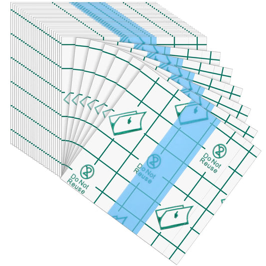 200 Pieces Makeup Hand Palette Single Use Makeup Mixing Palette Disposable Foundation Mixing Tray Adhesive Artist Cosmetic Makeup Palette Waterproof Makeup Tape for Women Girl Supplies, 2.4 x 2.4 Inch
