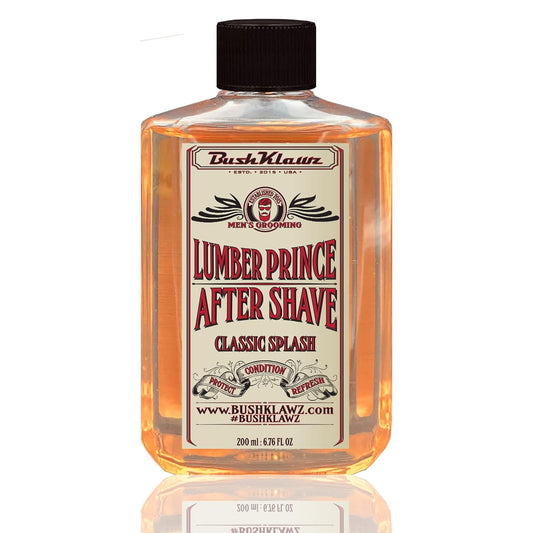 Classic Refreshing Cooling Soothing Barbershop After Shave Lotion Balm Toner Splash Lumber Prince Satisfy all Types of Viking Cannon Black Prime AfterShave Tonic Cologne