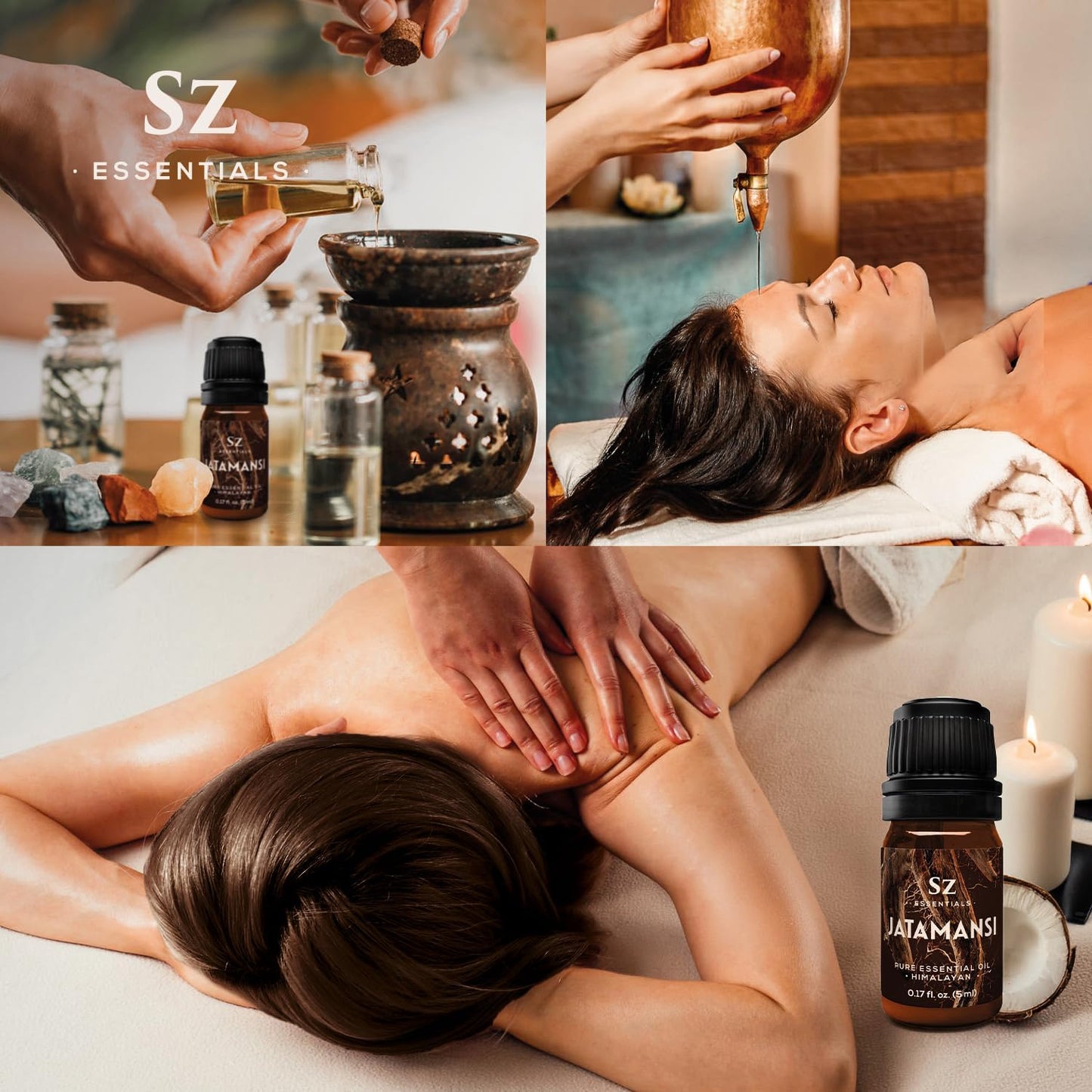 Jatamansi Essential Oil aka Spikenard - 100% Pure & Undiluted - Extracted from Nardostachys Jatamansi - Strong & Powerful Scent with Earthy Overtones - Therapeutic Grade - 0.17oz