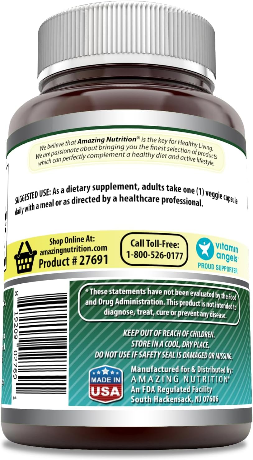 Amazing Formulas Biotin 10000 mcg Veggie Capsules | Vitamin B7 Supplement | Non-GMO | Gluten Free | Made in USA (240 Count)