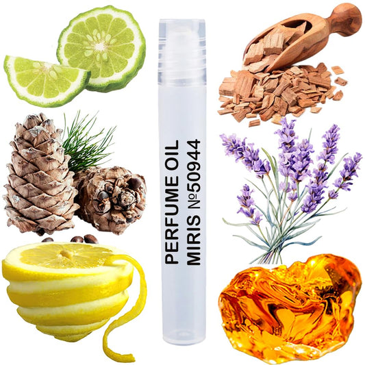 MIRIS Perfume Oil No. 50944, Inspired by Bleu de Cn Parfum 2018, Long-Lasting Men Roll-On, Rollerball 0.34 Fl Oz / 10 ml