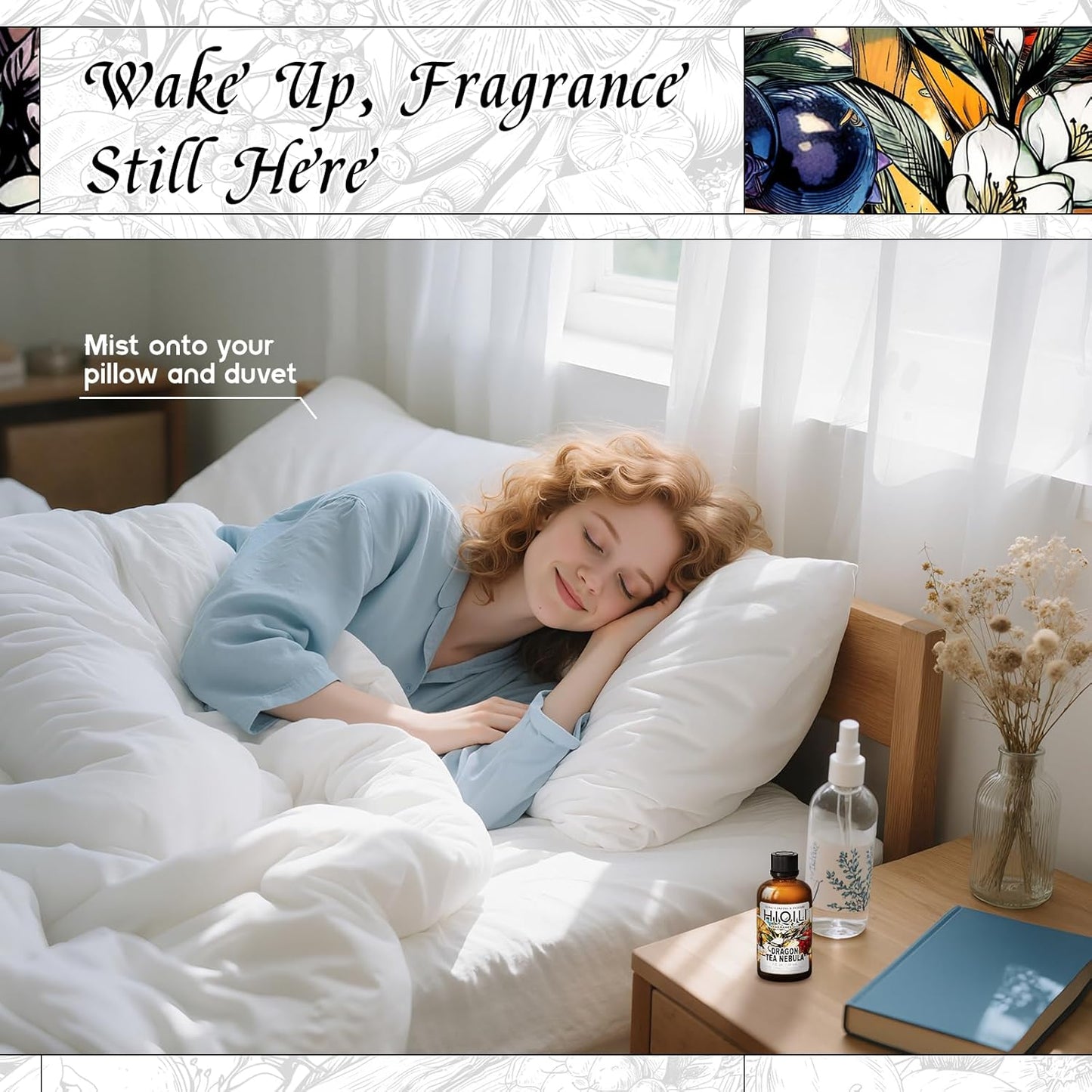 HIQILI Dragon Tea Nebula Fragrance Oil for Candle & Perfume Making, Hotel Scents for Essential Oil Diffuser, Room Spray, Thé Yulong - 1 Fl Oz