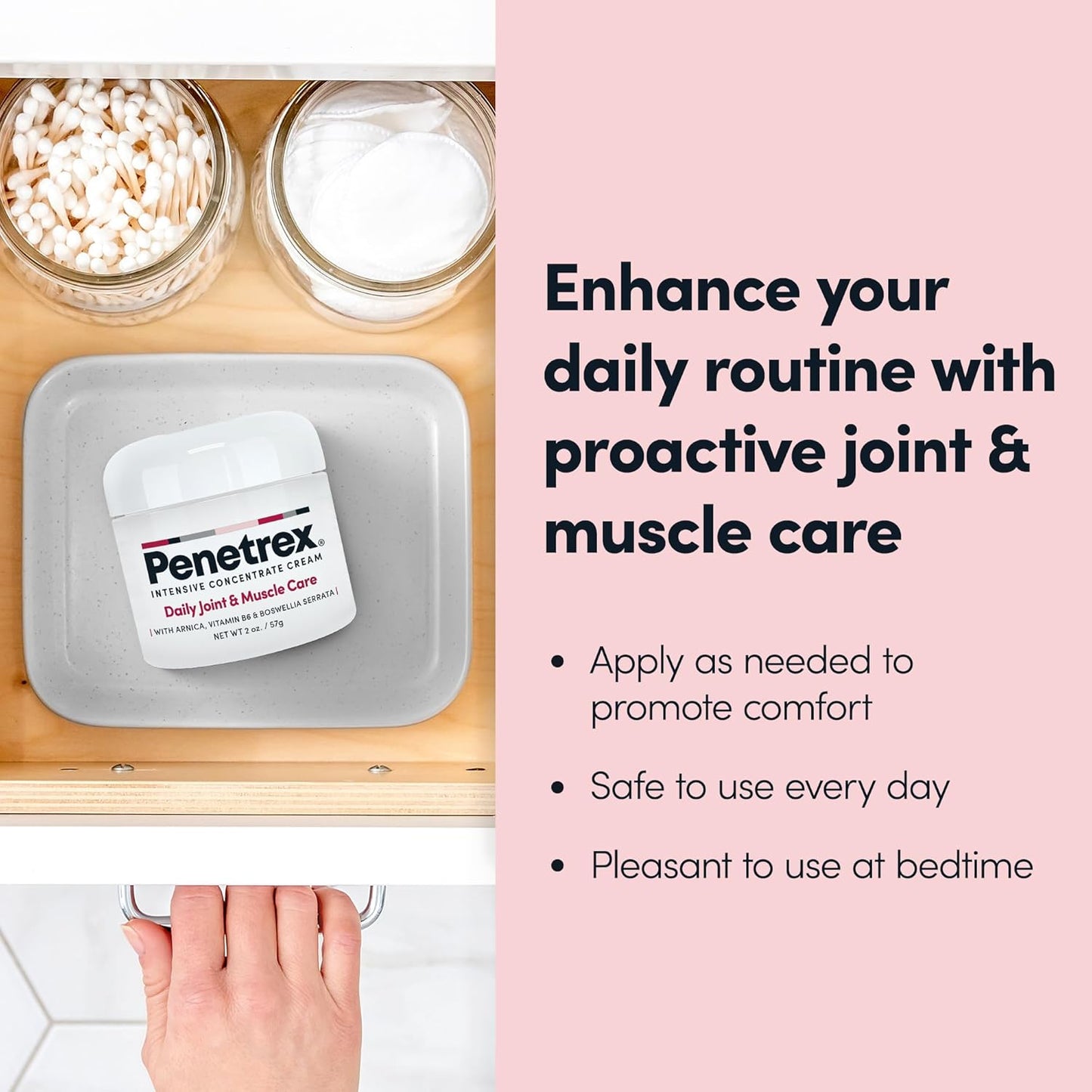 Penetrex Joint & Muscle Therapy Duo - Soothing Relief for Back, Neck, Hands, Feet & Nerves - Rub with Arnica, Vitamin B6 MSM & Boswellia - 2oz, 4oz