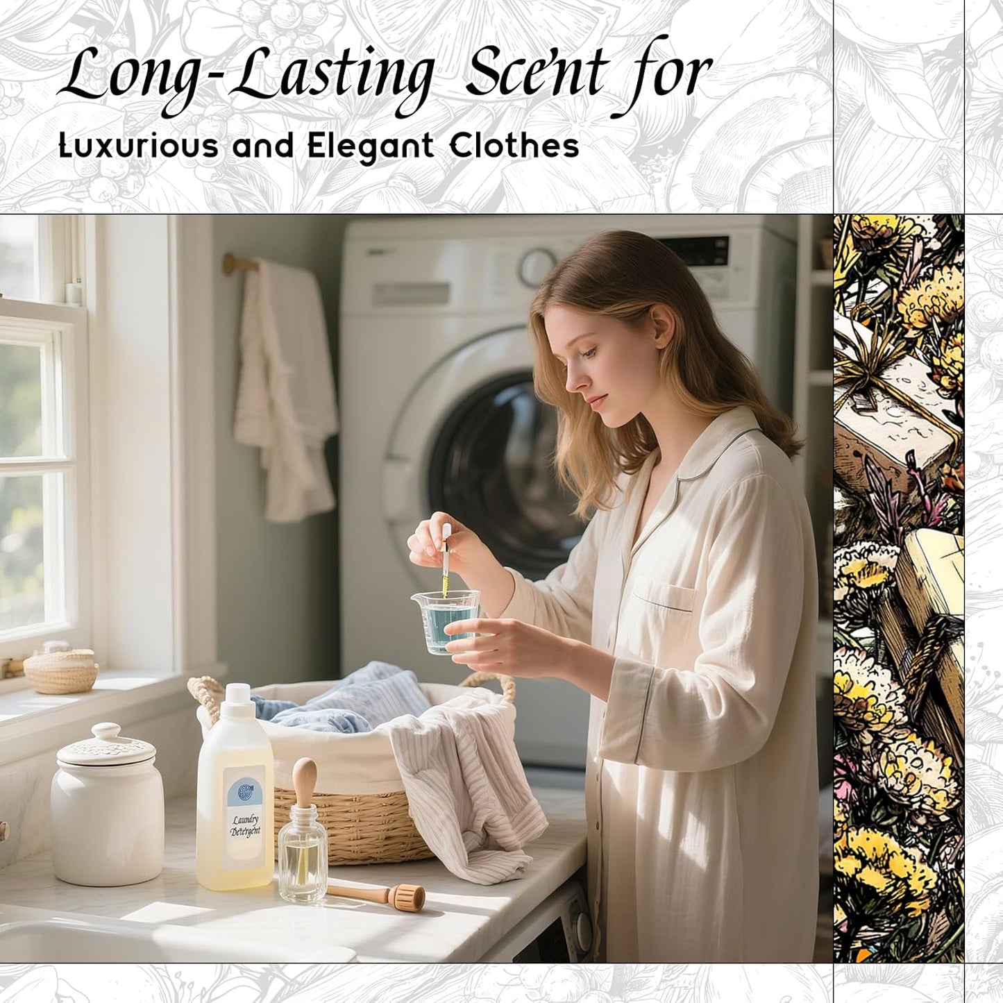 HIQILI Helichrysum Fragrance Oil for Home Diffuser, Floral Scents for Candle, Soap and Perfume Making, Blend to Body Lotion & Moisturizer - 5.07 Fl Oz