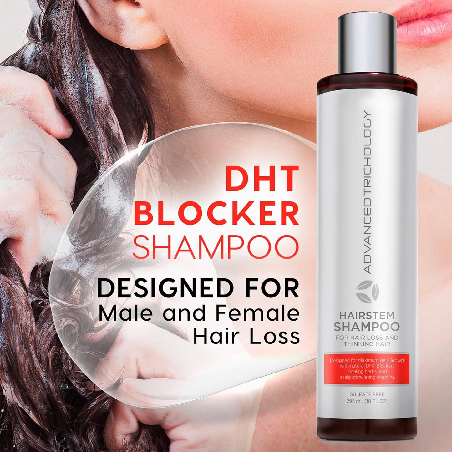 HairStem DHT Blocker Hair Growth Shampoo Products with Biotin, Saw Palmetto - Clinically Developed - Hair Loss Products Treatments- 10oz