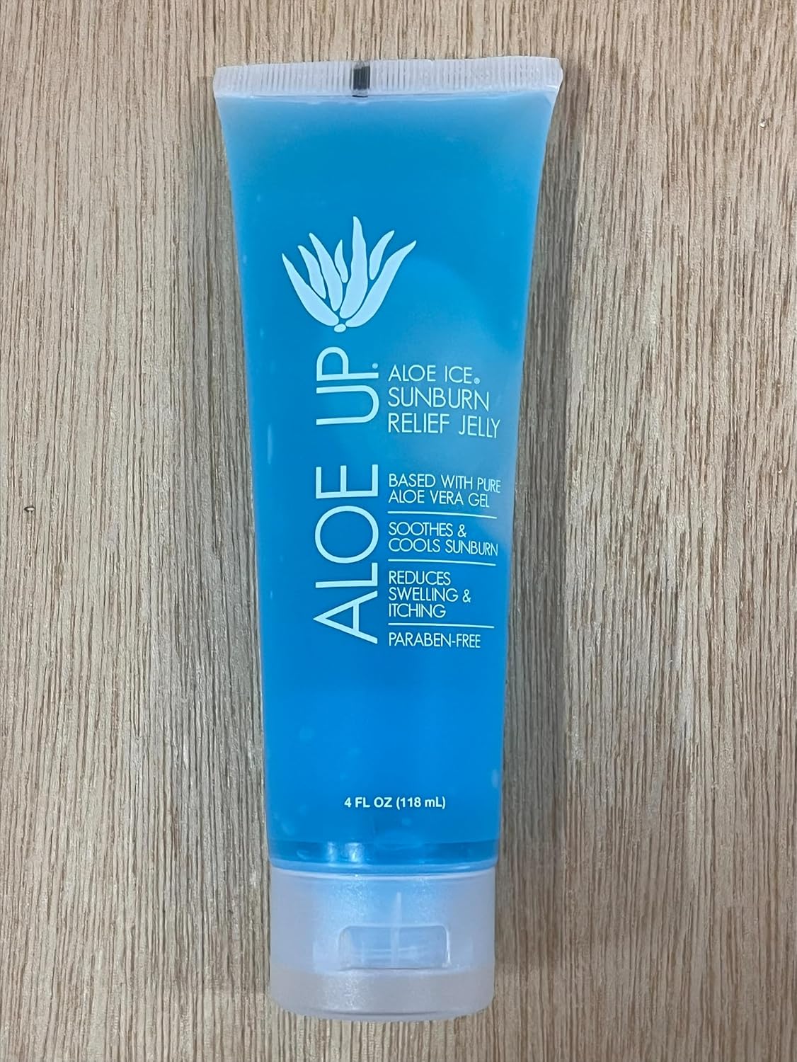 ALOE UP Ice Sunburn Relief Jelly - Pure Aloe Vera Gel Sunburn Relief for Adults & Kids, Aloe Vera Gel Face & Body, Natural Cruelty-Free Aloe Gel, Aloe Vera Gel Skin Lotion - 4 Oz (2pack)